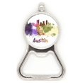 thumbnail image 1 of Austin America ciudad acuarela Acero inoxidable Metal cerveza tapa sacacorchos, 1 of 3