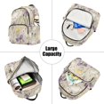 thumbnail image 5 of FORMRS Mini Backpack Purse for Women Travel Daypack Casual Shoulder Bag, Purple Floral Rabbit, 5 of 7