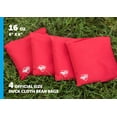 thumbnail image 3 of Triumph Professional Red Canvas Duck Cloth 16 oz. Bean Bag Set for Bean Bag Toss Outdoor Play, 3 of 12