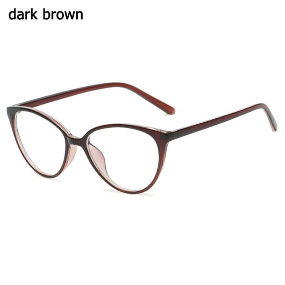 Fashion Women Vision Care Anti-UV Blue Rays Glasses Eyewear Eyeglasses Computer Goggles DARK BROWN