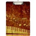 thumbnail image 2 of FMSHPON Piano Keys Musical Notes Clipboard Hardboard Wood Nursing Clip Board and Pull for Standard A4 Letter 13x9 inches, 2 of 7