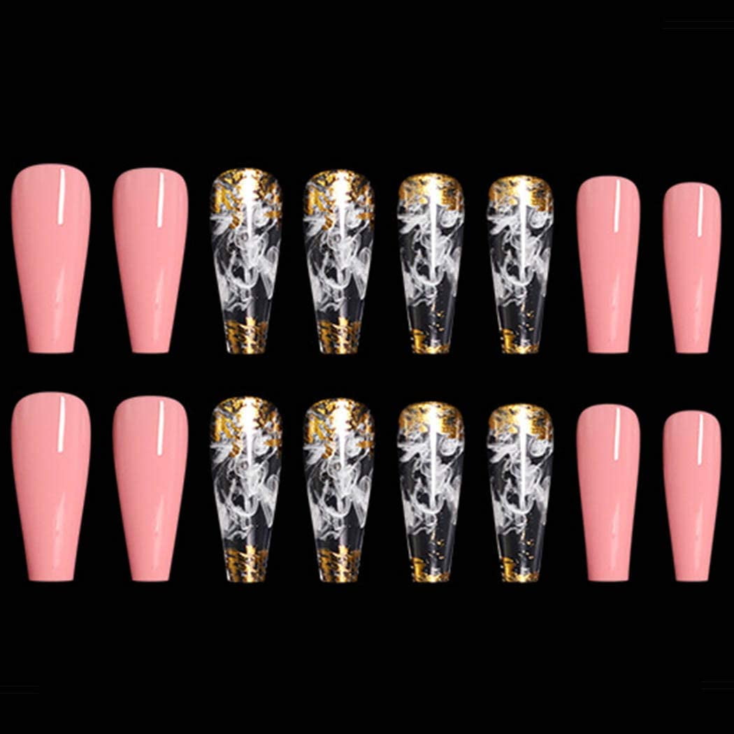 Amazon.com: Marble Blooming Smoke Nails Stickers RoyalBlue Peacock Green  Gold Stripe Lines Nail Decals Butterfly Wave Nail Art Supplies for Nail DIY  3D Adhesive Nail Accessories for Women French Nail Design :
