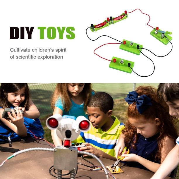 DIY Series Parallel Connected Circuit Toys Estudiantes que ensamblan juguetes educativos