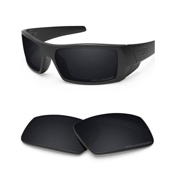 BLAZERBUCK Polycarbonate Polarized Replacement Lenses for Oakley Gascan OO9014 - Black AR Coated