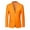 Orange, variant on Fjofpr Blazers for Men Big and Tall New Casual Men Solid Matching Breasted Slim Middle-aged Suit Long Sleeve Hoodless Casual Outwear Jackets