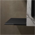 thumbnail image 3 of Black 30 Inch Bathroom Cabinet with Carrara White Sintered Stone Top, No Basin, 2-Door Freestanding Storage Unit for Home, 3 of 5