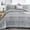 Grey, variant on Dark Grey Comforter Set California King, Reversible Boho Triangle Bedding Comforter Set for Cal King Bed 3 Pieces (1 Comforter + 2 Pillowcases), Microfiber Bedding Set 104"x 96"