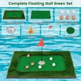 thumbnail image 5 of MarketLane Floating Golf Green for Pool, Floating Chipping Green Includes Golf Hitting Mat, 6 Golf Balls, Golf Flag, Golf Cup & Golf Tee, Golf Training Mat, Outdoor Pool Golf Game,35.5" x 23.5", 5 of 9