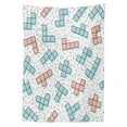 thumbnail image 3 of Ambesonne 90s Tablecloth Rectangular Table Cover, Retro Vintage Abstract, 60"x84", Black Blue, 3 of 4