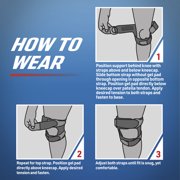 ACE Brand Adjustable Dual Knee Strap, Upper and Lower Support