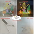 thumbnail image 4 of Lucidboard LED Drawing Board, Lucid Board LED Note Board with Adjustable Holder and 7 Colorful Pens, Acrylic Message Board Dry Erase Board for Room/Office/Festival/Gift (L: 11.8 * 7.8in), 4 of 7