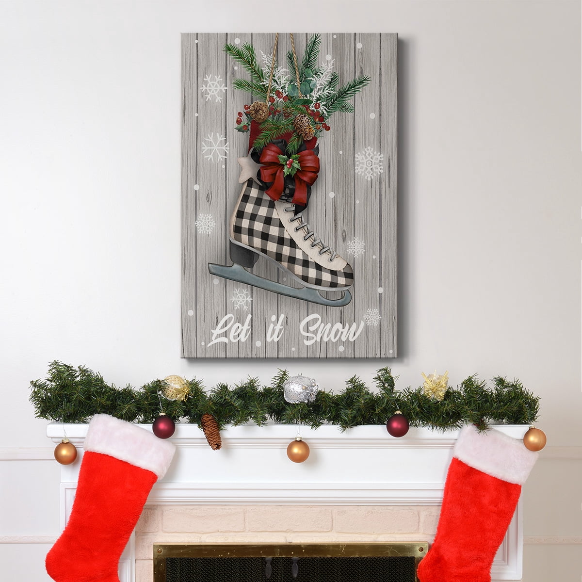 Christmas Skates- Gallery Wrapped Canvas