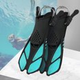 thumbnail image 1 of Aletas de snorkel, zapatos de buceo con hebillas ajustables para hombres y mujeres, 1 of 9