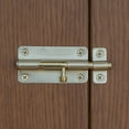 thumbnail image 2 of Bulldog Hardware 4 in. Barrel Bolt, Brass Plated, 1 Pack, 2 of 10