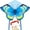 blue, variant on NimJoy Colored Butterfly Kites Outdoor Toy for Adults & Young Kids, Easy Flying Polyester Kite W/Flying Tools for Beginners (47" Pink)