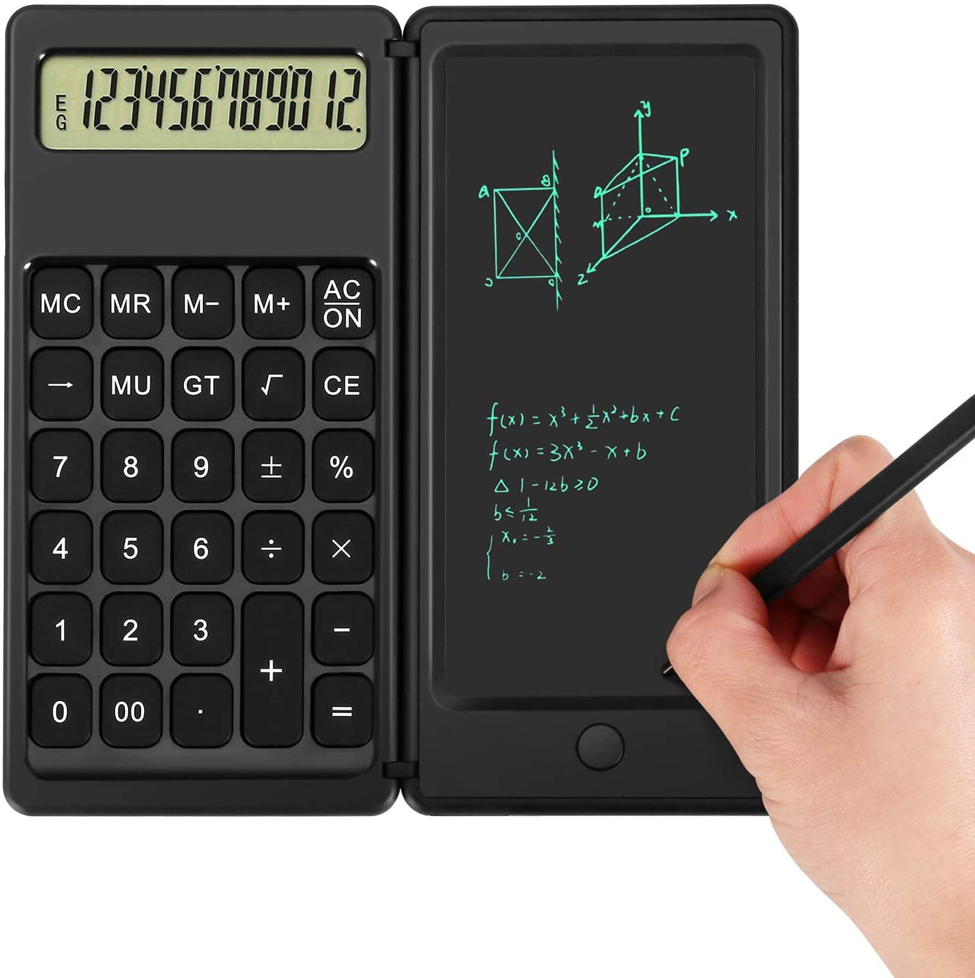 Multifunction Scientific Standard Calculator ICD Display 10 Digit Writing Tablet 