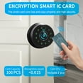 thumbnail image 3 of Keyless Entry Door Lock,Keypad with Code & Palm Vein Recognition Smart Deadbolt,Smart Front Electronic Deadbolt,Bluetooth Digital biometric Door Lock (K10 Double Black), 3 of 3