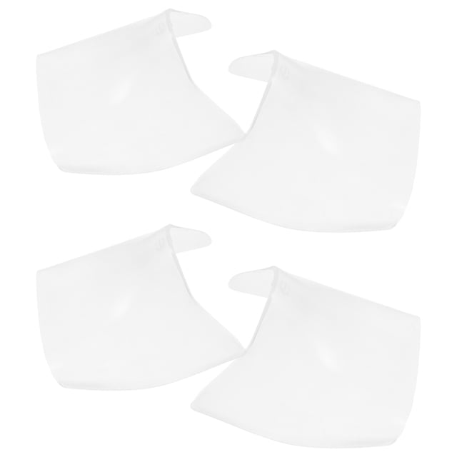 2 pares de plantillas transparentes para zapatos de hombre y mujer, sin arrugas, para zapatillas, mulas, zapatos de cuero, protector de puntera y protector de pliegues