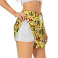 thumbnail image 2 of Disketp Car Tent Trees Print Women's Shorts Workout Shorts for Athletic Gym Running Shorts with Phone Pockets XX-Large, 2 of 8