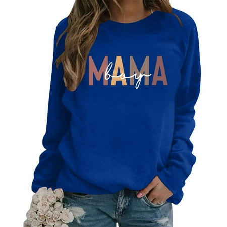 

Zedker Womens Clothes Fall 2022 Womens Fall Clothing 2022 Women s Fashion Printed Loose T-Shirt Long Sleeves Blouse Crew Neck Casual Tops