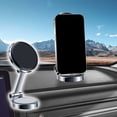 thumbnail image 2 of ​10-Point Magnetic Car Phone Mount 360° Rotatable Dashboard Holder Foldable Alloy Magnet Vehicle Mounting Bracket Strong Stable Phone Grip for Cars Trucks SUVs (Black 0.3lb)​, 2 of 5