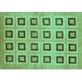thumbnail image 1 of Ahgly Company Indoor Rectangle Abstract Turquoise Blue Modern Area Rugs, 3' x 5', 1 of 4