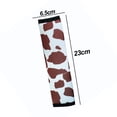 thumbnail image 2 of Protector de hombro para cinturón de seguridad de coche de tela con estampado de vaca, 2 of 5