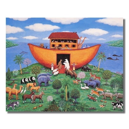 Noahs Ark Animals Kids Room Wall Picture Art Print #1