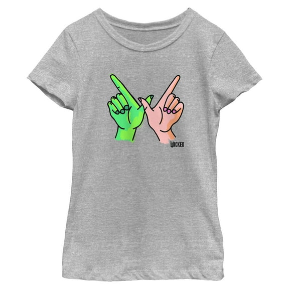Girls Wicked Elphaba and Glinda Hands T Shirt