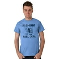 thumbnail image 3 of Fishing Reels Funny Fisher Pun Joke Men's Graphic T Shirt Tees Brisco Brands X, 3 of 6