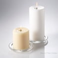 thumbnail image 3 of Eastland Clear Pillar Candle Round Glass Plate 4”, 12 Pack, 3 of 7