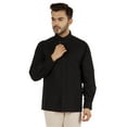 thumbnail image 1 of Bestman Solid Button Down Shirt For Men Long Sleeve With Patch Pocket Formal Business Wear, 1 of 7