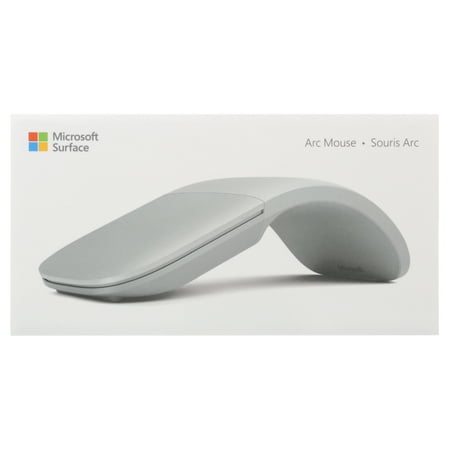 Microsoft - Surface Arc Wireless BlueTrack Ambidextrous Mouse - Light Gray