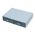 thumbnail image 1 of Advancent Caja de almacenamiento apilable con borde redondeado para una fácil clasificación y artesanía exquisita Papelería fácil de ubicar Almacenamiento y organización del hogar Azul 2 Cajones, 1 of 6