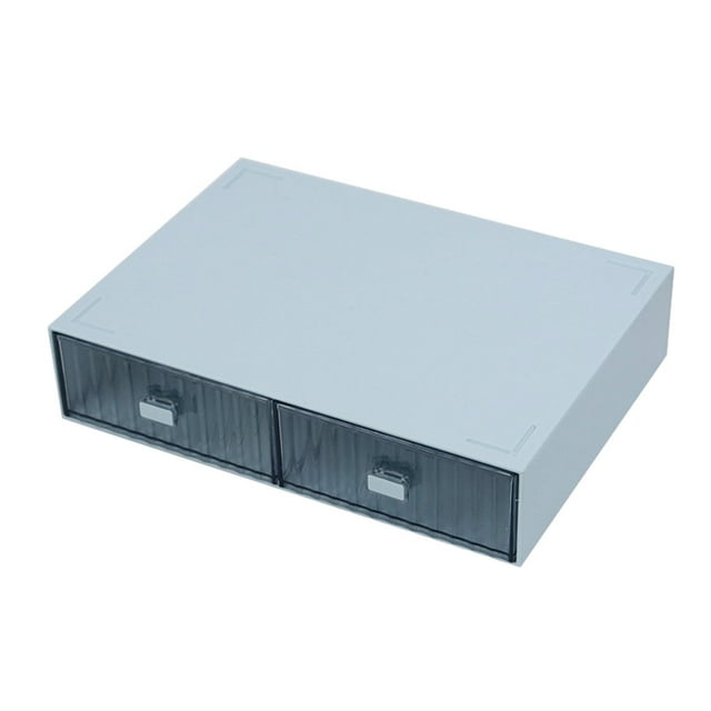 relayinert 1/2/3 Suffisent Différents Rangement Organiser Outils Papeterie Sans Bavure Boîte de Rangement Bleu 2 Tiroirs 1 Pce