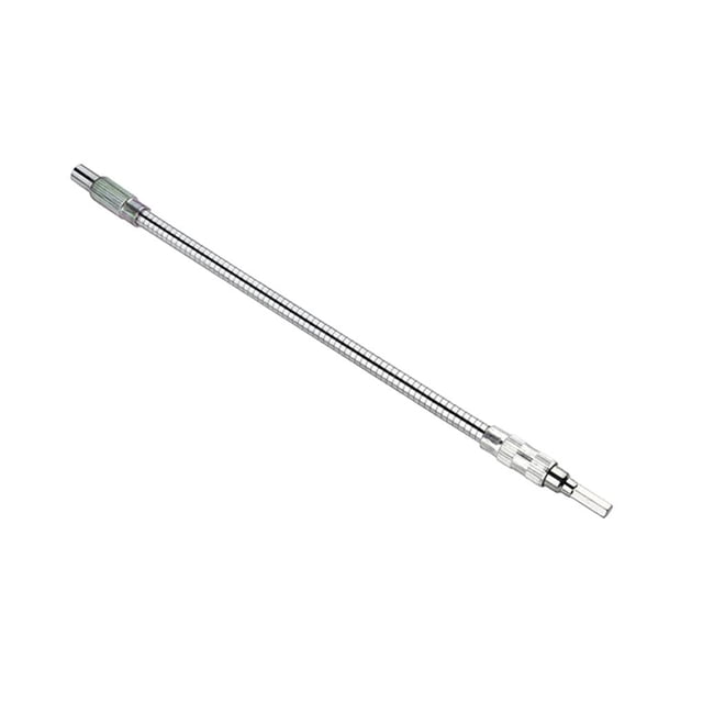 Riwesomey Taladro eléctrico de carga Universal de Metal de 150mm/200mm/300mm/400mm eje Flexible eje de flexión de 300 grados herramienta eléctrica de Herramientas eléctricas plata 300 mm