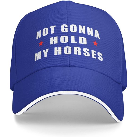 Not Gonna Hold My Horses Hat Funny Sandwich Visor Golf Baseball Cap Adjustable Dad Hats for Men Women