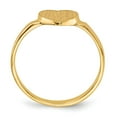 thumbnail image 2 of Real 14kt Yellow Gold 6.5x7.5mm Open Back Heart Signet Ring Size: 6; for Adults and Teens; for Women and Men, 2 of 5