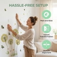 thumbnail image 3 of Unique Bargains 70 PCS Foil Dandelion Wall Decals Self Adhesive Yellow 35.4" x 11.8", 3 of 7