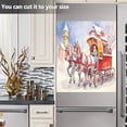 thumbnail image 5 of Christmas Winter Carriages Dishwasher Magnet Covers for The Front Magnetic Dishwasher Cover Home Cabinet Decals 20" x 26" Refrigerator Door Home Decor, 5 of 5