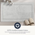 thumbnail image 4 of Delara Organic Cotton Reversible Bath Mat – 3000 GSM, GOTS Certified, Ultra-Thick & Super Absorbent | Soft, Plush & Quick-Drying Bathroom Rug, 4 of 7