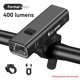 thumbnail image 2 of Juego de Luces para Ciclismo, 400 Lúmenes, USB, Luz Delantera Normal para Bicicleta, Resistente Al Agua, Luz para Bicicleta de Carretera, Lámpara Tipo Bicicleta, 2 of 5
