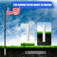 thumbnail image 5 of Happydeer Outdoor Flagpole, Garden Flag Stand, 25ft Sectional Extra Thick Flagpole Kit, Heavy Duty Aluminum Alloy Outdoor Flag Poles for Yard, Residential or Commercial (Silver), 5 of 8