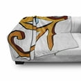 thumbnail image 3 of Eye Soft Flannel Fleece Throw Blanket, Traditional Eye Mystic Egyptian Ornamental Print on Plain Background, Cozy Plush for Indoor and Outdoor Use, 50" x 60", Pale Blue Orange, by Ambesonne, 3 of 6