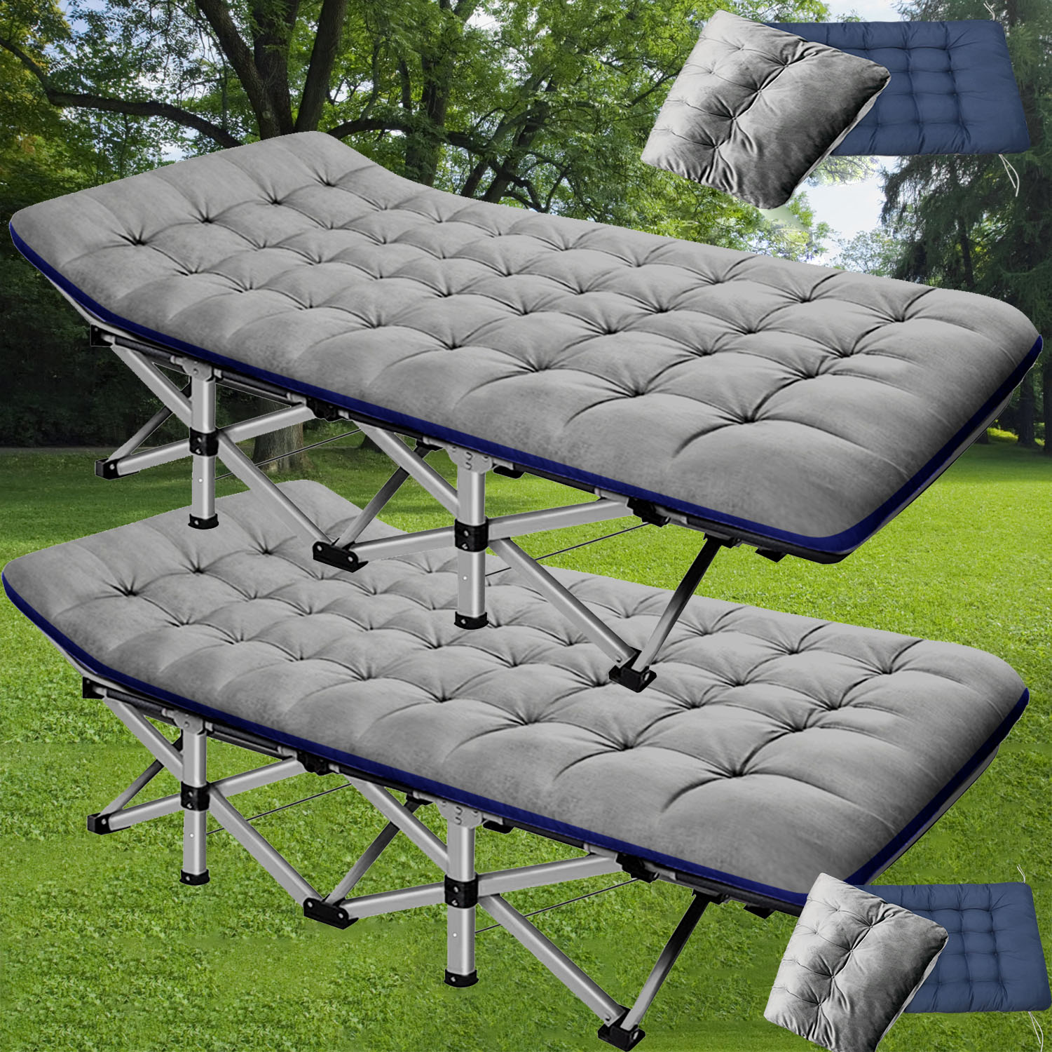 Docred Folding Camping Cots For Adults，Heavy Duty Cots For Sleeping