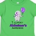 thumbnail image 4 of Inktastic I Support Alzheimer's Awareness Elephant with Purple Balloon Boys or Girls Toddler T-Shirt, 4 of 5