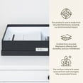 thumbnail image 4 of Bigso Sverker Fiberboard Legal and Art Storage Box for Papers | Dark Grey, 4 of 12