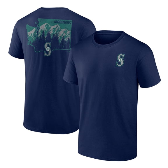 Men's Navy Seattle Mariners Team Hometown Collection Washington State T-Shirt