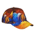 thumbnail image 3 of Fotbe Colorful Rooster Baseball Cap, Colorful Rooster Print Dad Hat,Outdoor Hat,Adjustable Sports Cap, Perfect For Activities, 3 of 9