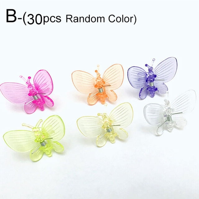 30Pcs Plastic Plant Fix Clips Orchid Clips Garden Support Clip Flowers Vine Clip